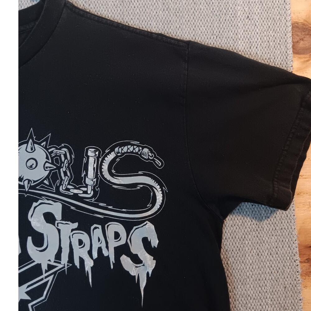 Famous Stars & Straps Tee L Black Bring The Pain Front Back - Picture 5 of 16